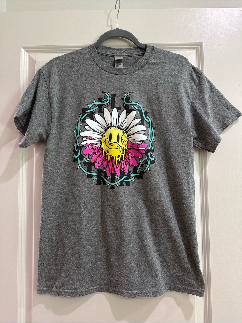 Gildan Gray Heavy Cotton Crewneck T-Shirt